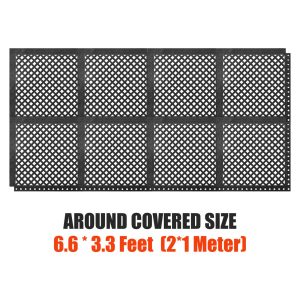 Anti-FatigueRubber Workplace Mat: AROUND COVERED SIZE 6.6 * 3.3 Feet [2*1 Meter]