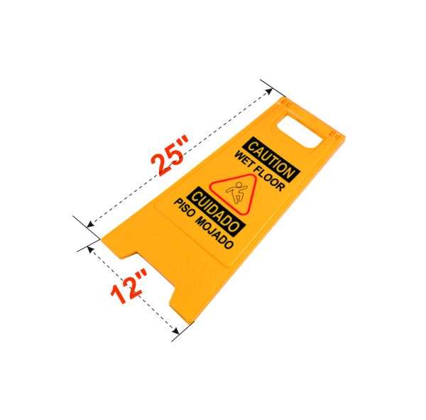 A-Frame Floor Sign Caution Wet Product dimensions