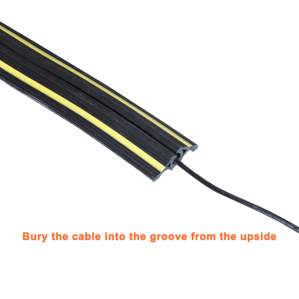 1 Top Channel for loding cable easilt; Bury the cable into the groove from the upside;