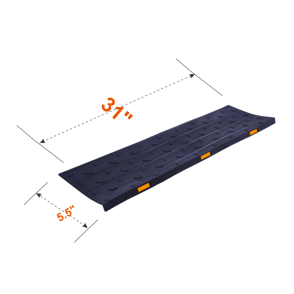 Self-Adhesive Rubber stair treads 36Inch Product dimensions.