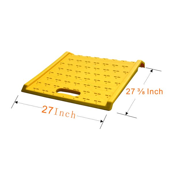 Portable Curb Ramp Product dimensions.