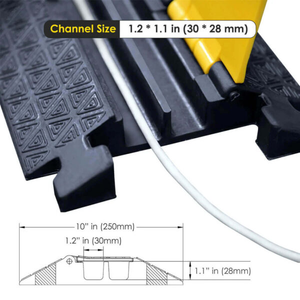 Cable Protector with Lid 2-channel Product dimensions